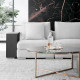 NOVA Natural Marble Coffee Table, White NOVA Natural Marble Coffee Table, White
